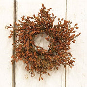 Fall Array Astilbe Candle Ring - Pumpkin