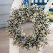 Pebble Eucalyptus Candle Ring, 6"