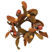 Leaf & Acorn Small Candle Ring
