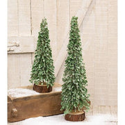 Icy Boxwood Brush Tree - 12"