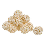 Ivory Twiggy Rattan Balls - 1.25" (Set of 12)