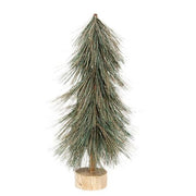 Sparkle Bottle Brush Pine Tree on Base - 15"