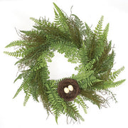 Mossy Fern & Birdnest Wreath