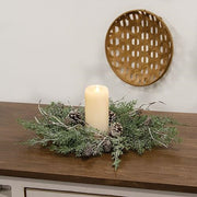 Durham Cedar - Birch Pinecone Candle Ring - 6.5"