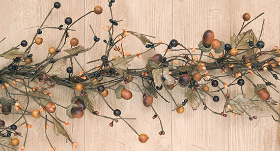 Country Mix Acorn Garland - 4 ft.