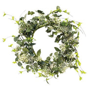 Mixed Queen Ann Heather Wreath - 20"