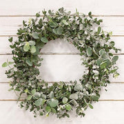 Snowy Eucalyptus Wreath - 22"