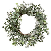 Snowy Eucalyptus Wreath - 22"