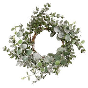 Snowy Eucalyptus Wreath - 18"
