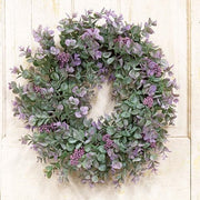 Lavender Eucalyptus with Seeds Twig Wreath - 20"