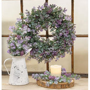 Lavender Eucalyptus with Seeds Twig Wreath - 20"