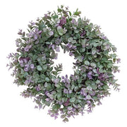 Lavender Eucalyptus with Seeds Twig Wreath - 20"