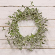 Sparkle Silver Dollar Leaves Wreath - 22"