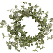 Sparkle Silver Dollar Leaves Wreath - 22"