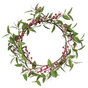Burgundy Sugar Berry & Herb Wreath