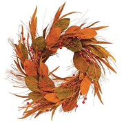 Fall Magnolia - Pine - & Podka Wreath - 24"