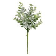 Snow Flocked Eucalyptus Bush - 9.5"