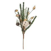 Birch Cone - Pod & Glitter Rattan Ball Pick