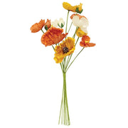Orange - Cream - & Yellow Poppy Bush