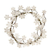 Glittered Wood Snowflake Wreath