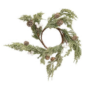 Sparkle Soft Pine White Berry Candle Ring