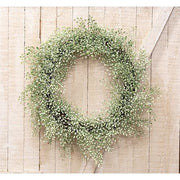 Frosted Green Little Luna Leaves Wreath