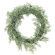 Frosted Green Little Luna Leaves Wreath