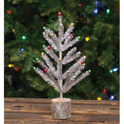 Snazzy Silver Tinsel Tree - 12"