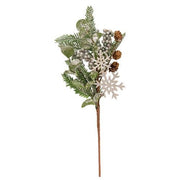 Frosted Fir Berry & Snowflake Pick - 18"