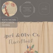 Farmer's Market Flower Market Shower Curtain 72x72