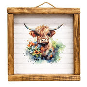 Fall Highland Portrait Framed Print