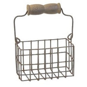 Mini Wire Wide Egg Basket with Handle