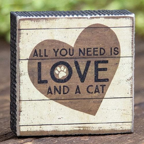 Love and a Cat Box Sign