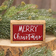 Merry Christmas Mini Block Sign