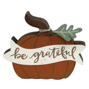 Be Grateful Chunky Pumpkin Sitter