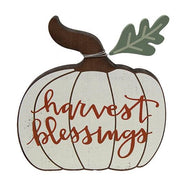 Harvest Blessings Chunky Pumpkin Sitter