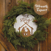 True Story Nativity Wreath Insert