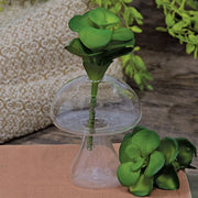 Glass Standing Mushroom Vase