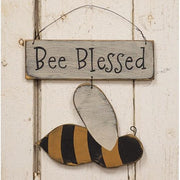 Bee Blessed Hanging Bee Sign