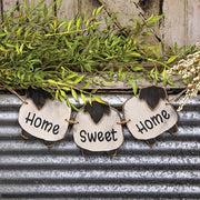 Distressed Wooden Home Sweet Home Sheep Garland
