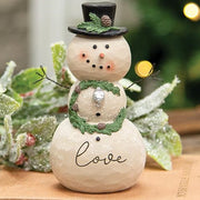 Love Resin Snowman with Wreath