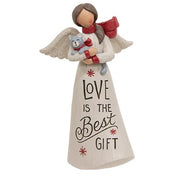 Love Is the Best Gift Resin Angel with Cat