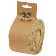 Natural Burlap Ribbon - 2.5"W x 10 Yards