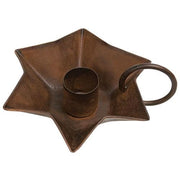 Flower Taper Holder with Handle - Rusty