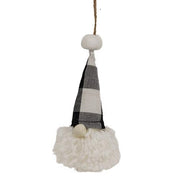 Black & White Buffalo Check Gnome Fabric Ornament