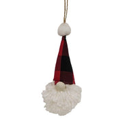 Red & Black Buffalo Check Gnome Fabric Ornament