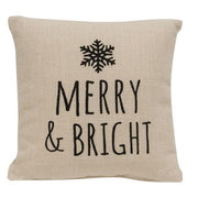 Merry & Bright Natural Pillow