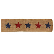 Americana Star Burlap Ribbon