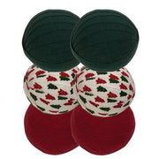 Christmas Red & Green Rag Balls (Set of 6)