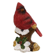 Resin Cardinal on Branch Figurine  (4 Count Assortment)